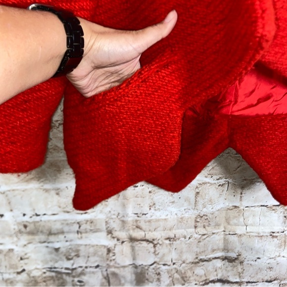 Thakoon Red Open Front Blazer Size 6 - Picture 3 of 7